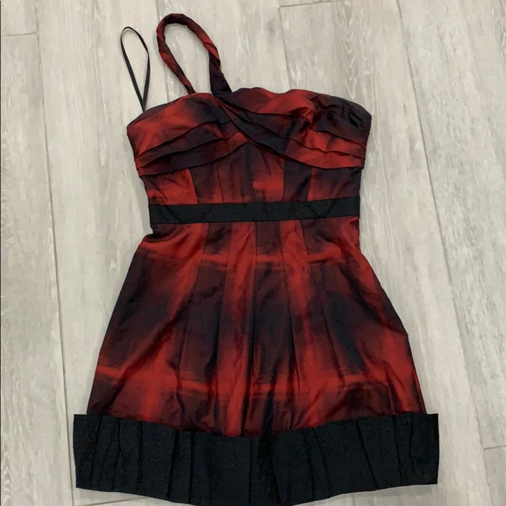 BCBG red/black dress